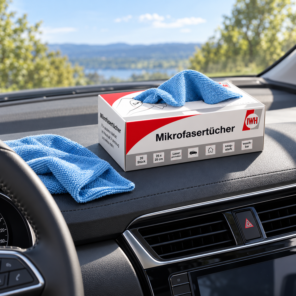 Mikrofasertücher in Spenderbox