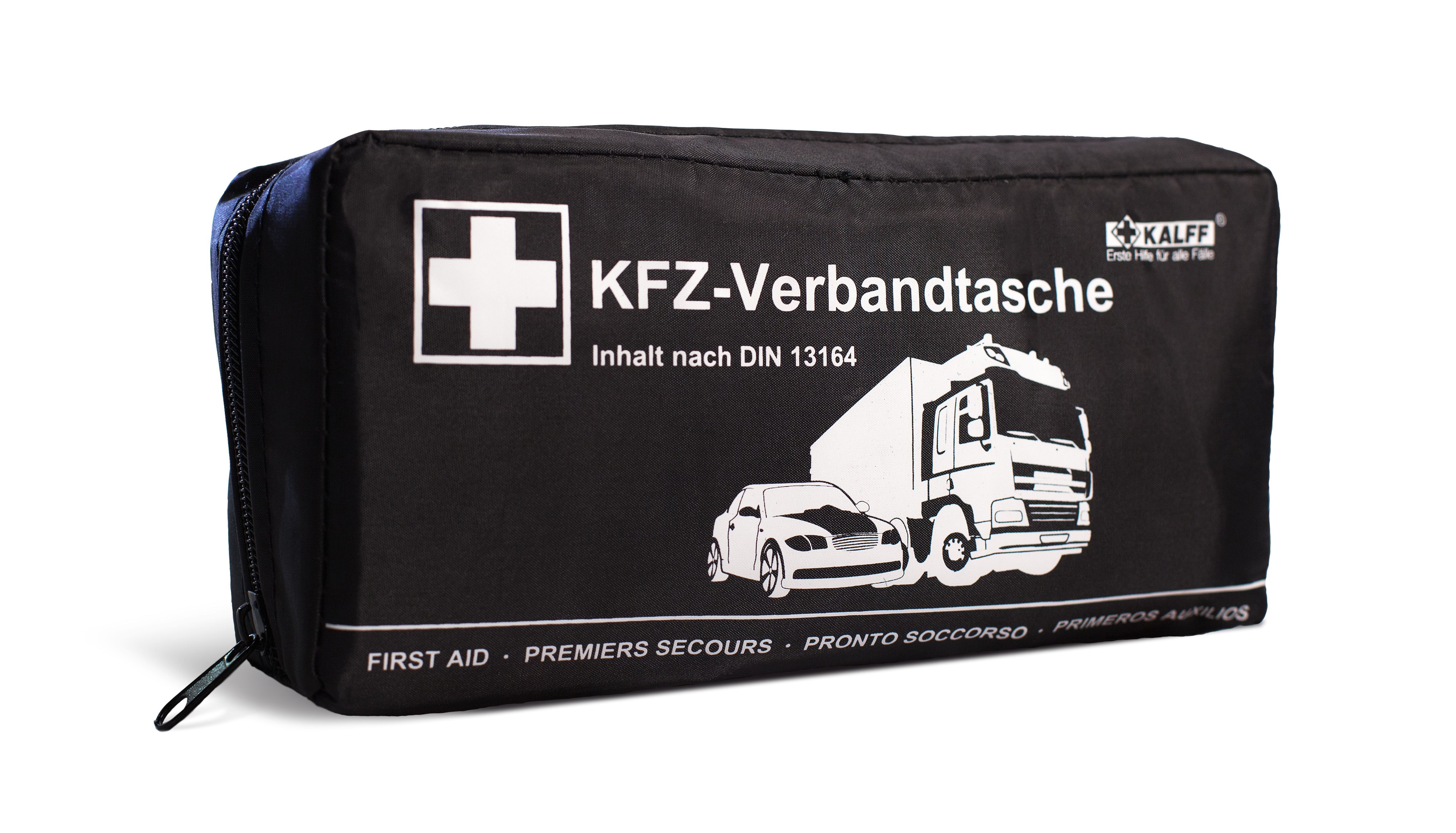 KFZ-Verbandtasche schwarz Kompakt DIN 13164:2022