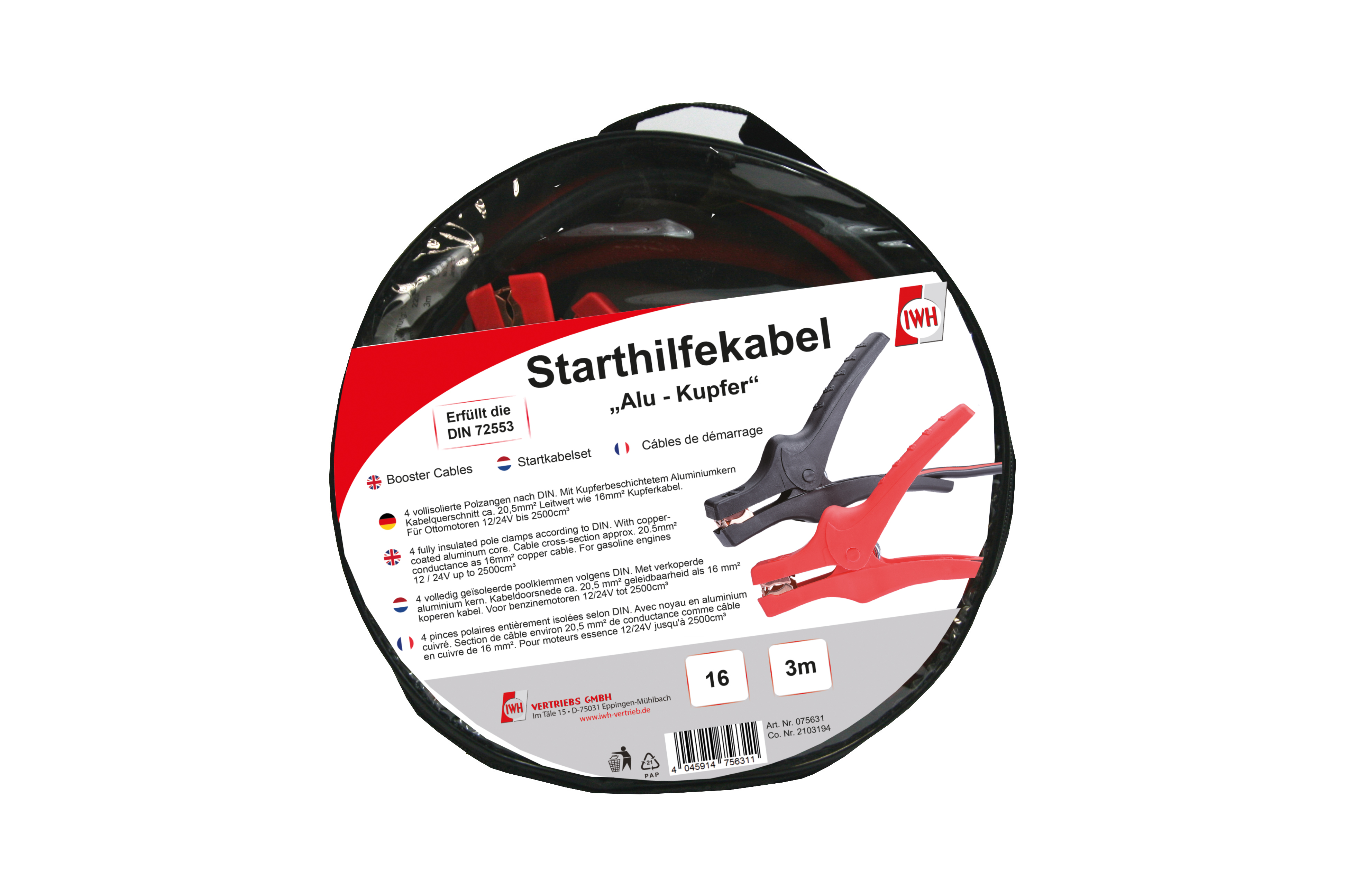 Starthilfekabel ALU-Kupfer  25mm²   3,5m