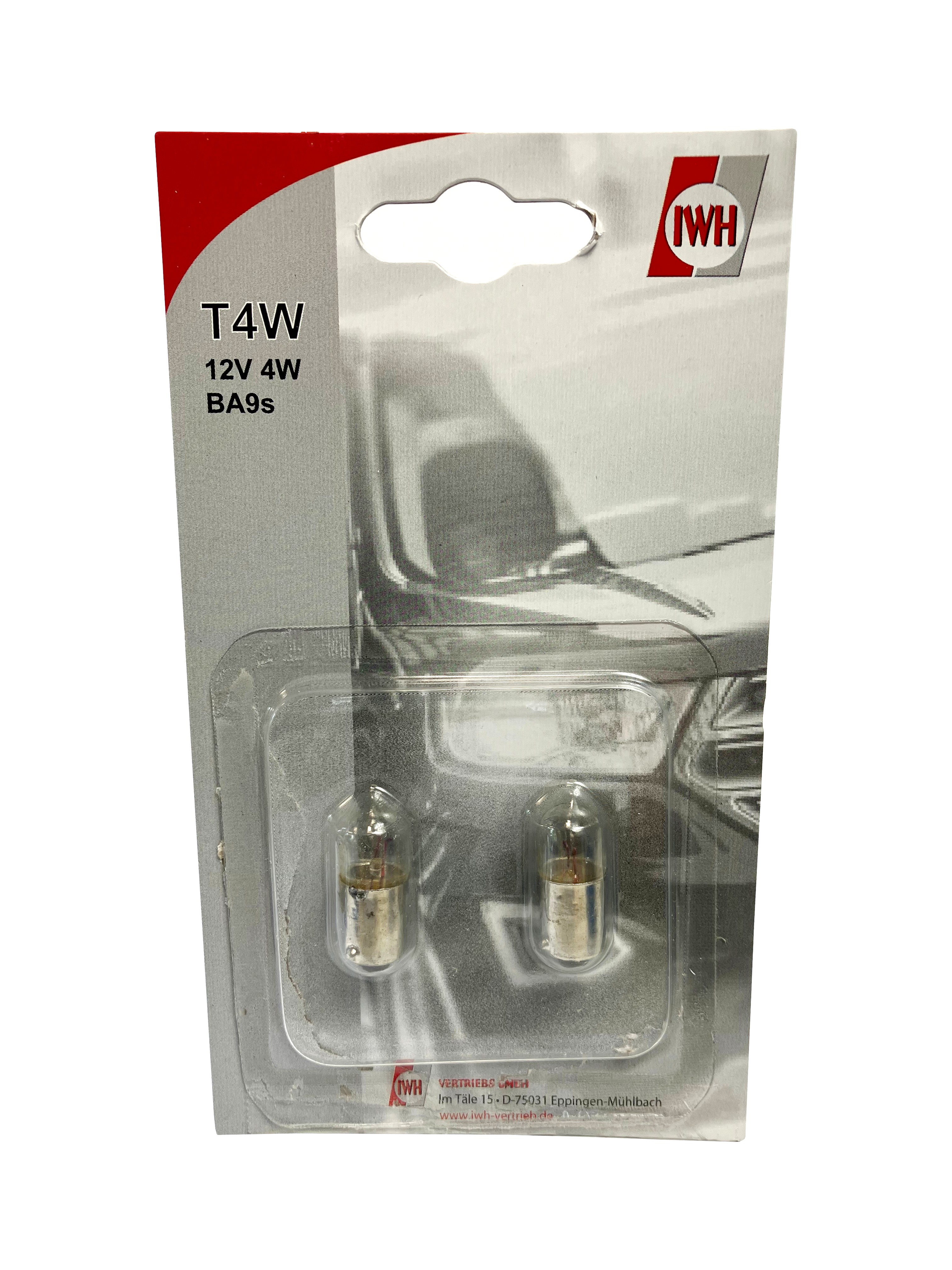 T4W Standlichtlampe 12V 4W BA9s
