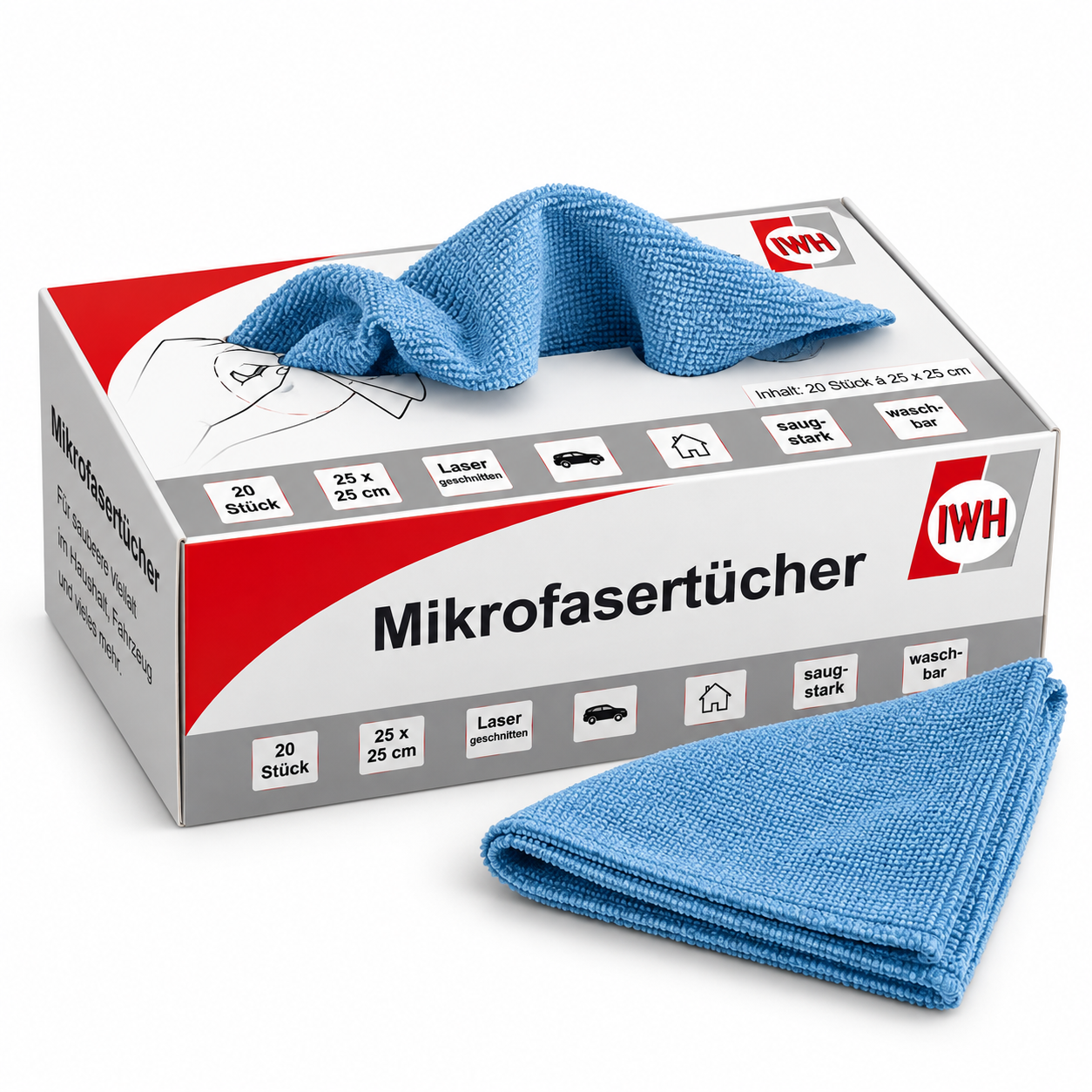 Mikrofasertücher in Spenderbox