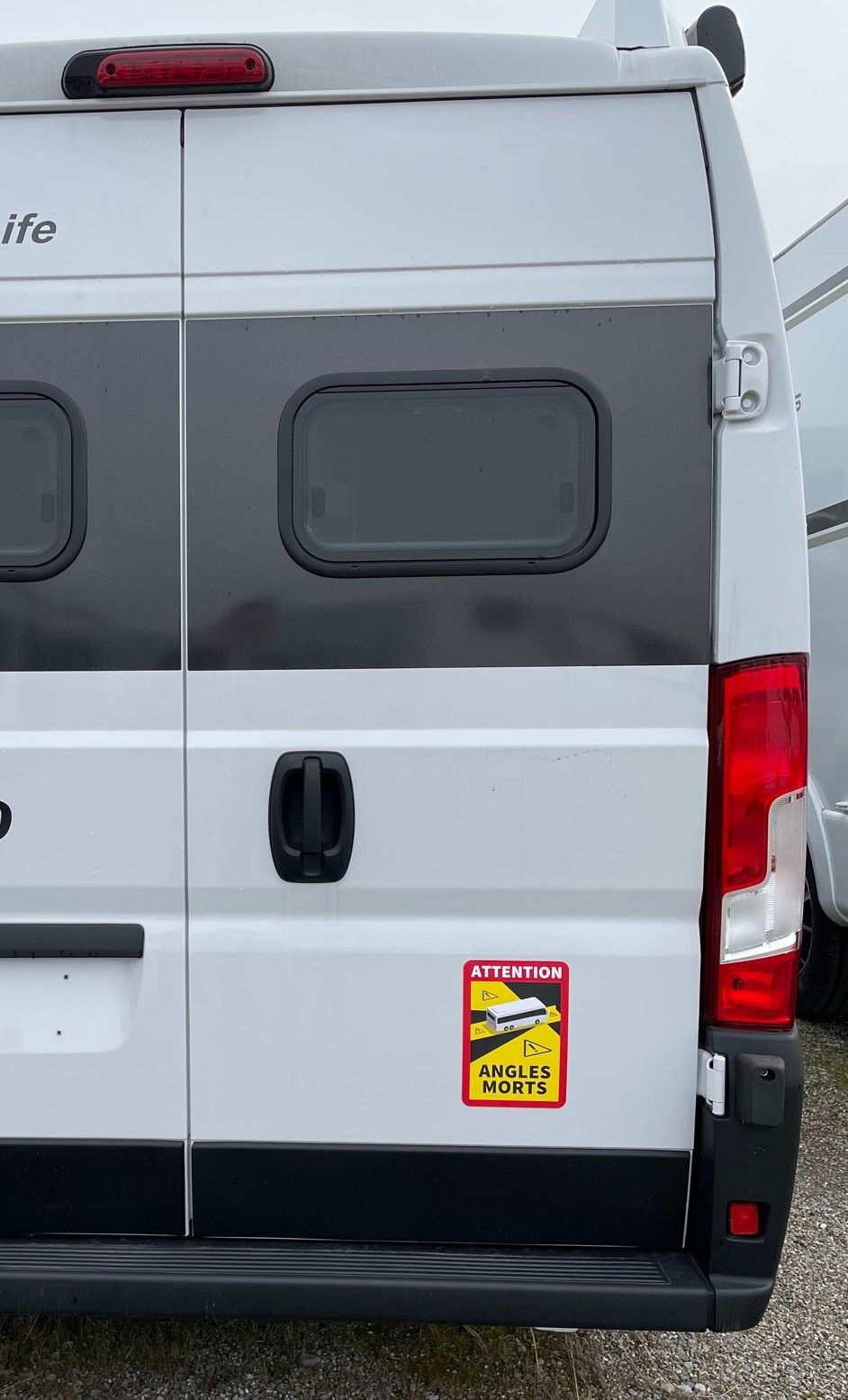 "Toter-Winkel" Angles Morts Aufkleber Set 
