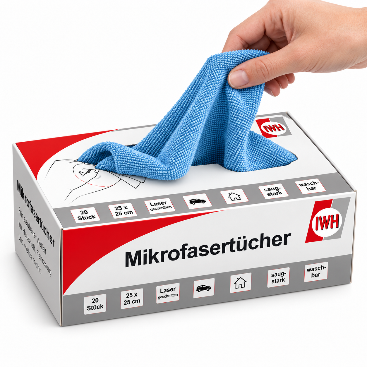 Mikrofasertücher in Spenderbox
