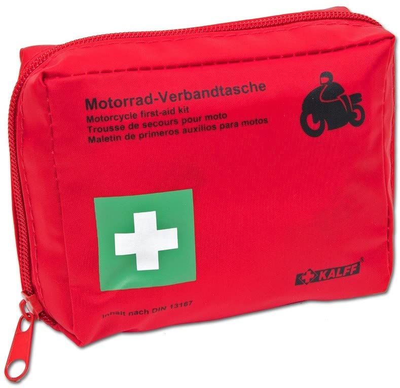 Motorrad-Verbandtasche rot, nach DIN13167