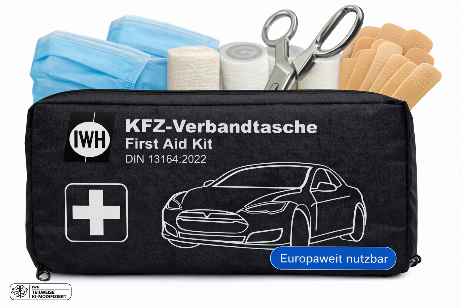 KFZ-Verbandtasche "schwarz" DIN 13164:2022