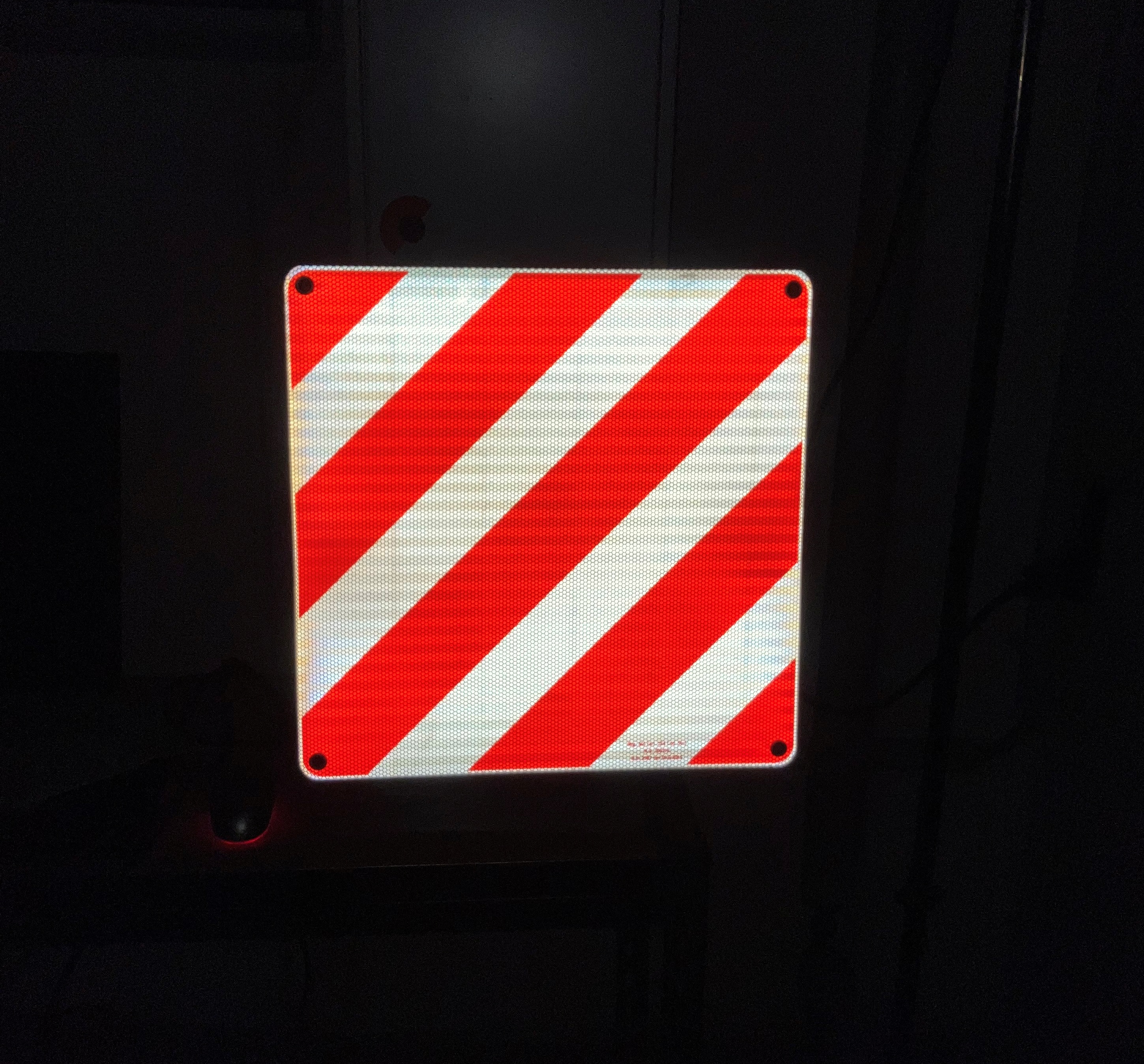 Warntafel ALU 50 x 50 cm Italien - mit offizieller Typengenehmigung